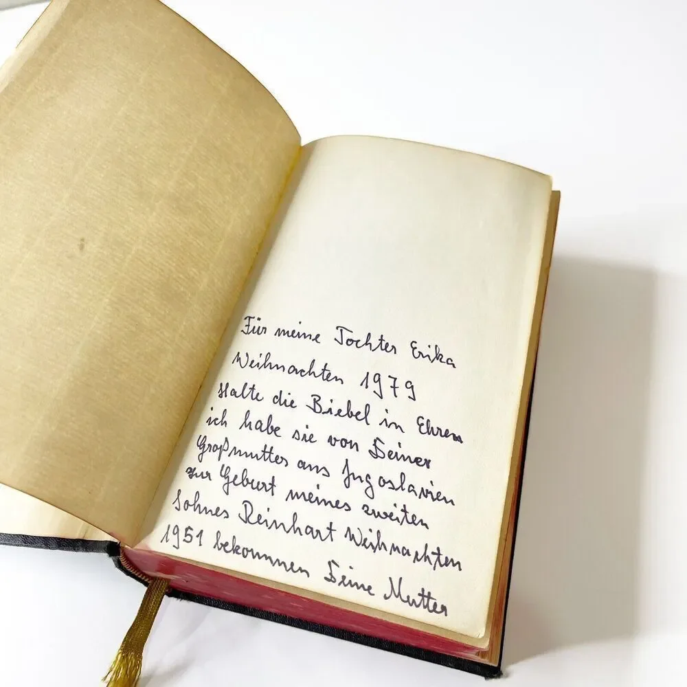 Vintage‎ Die Heilige Schrift 1951 German Language Compact Bible Martin Luther's